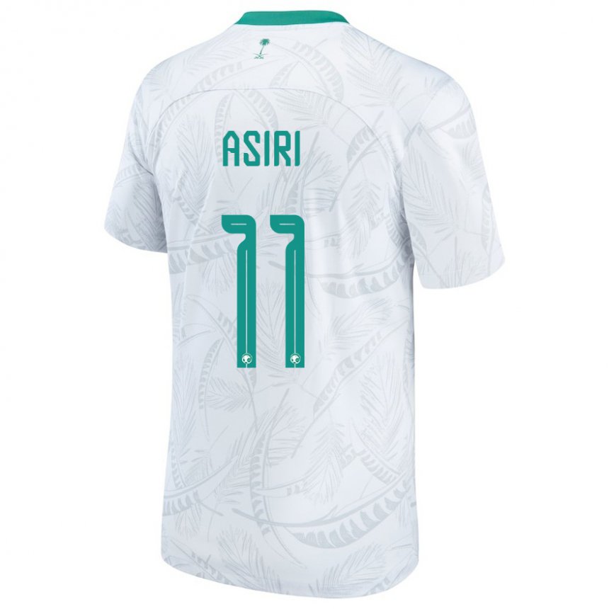 Børn Saudi-arabiens Haitham Asiri #11 Hvid Hjemmebane Spillertrøjer 22-24 Trøje T-shirt