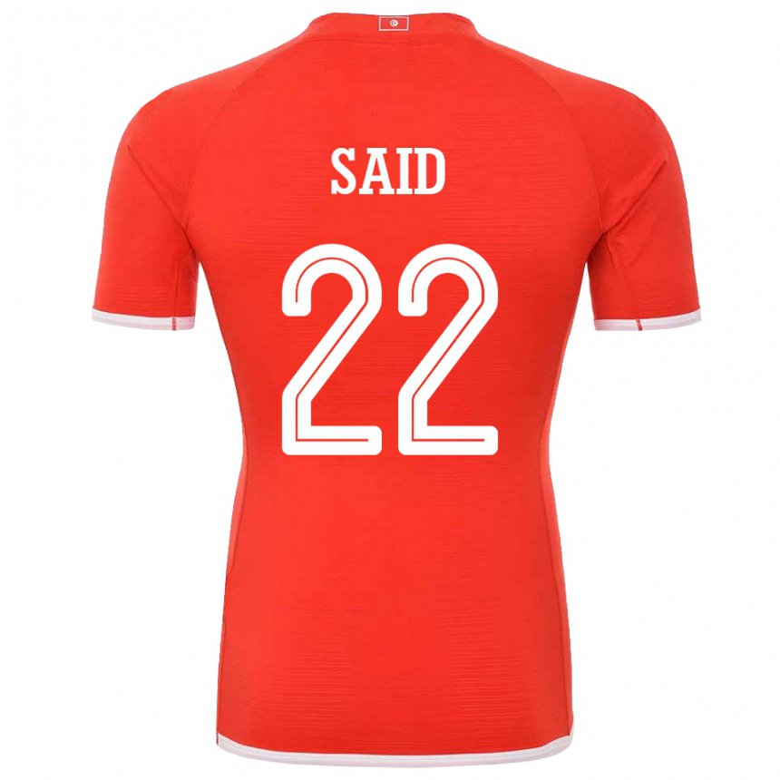 Børn Tunesiens Bechir Ben Said #22 Rød Hjemmebane Spillertrøjer 22-24 Trøje T-shirt