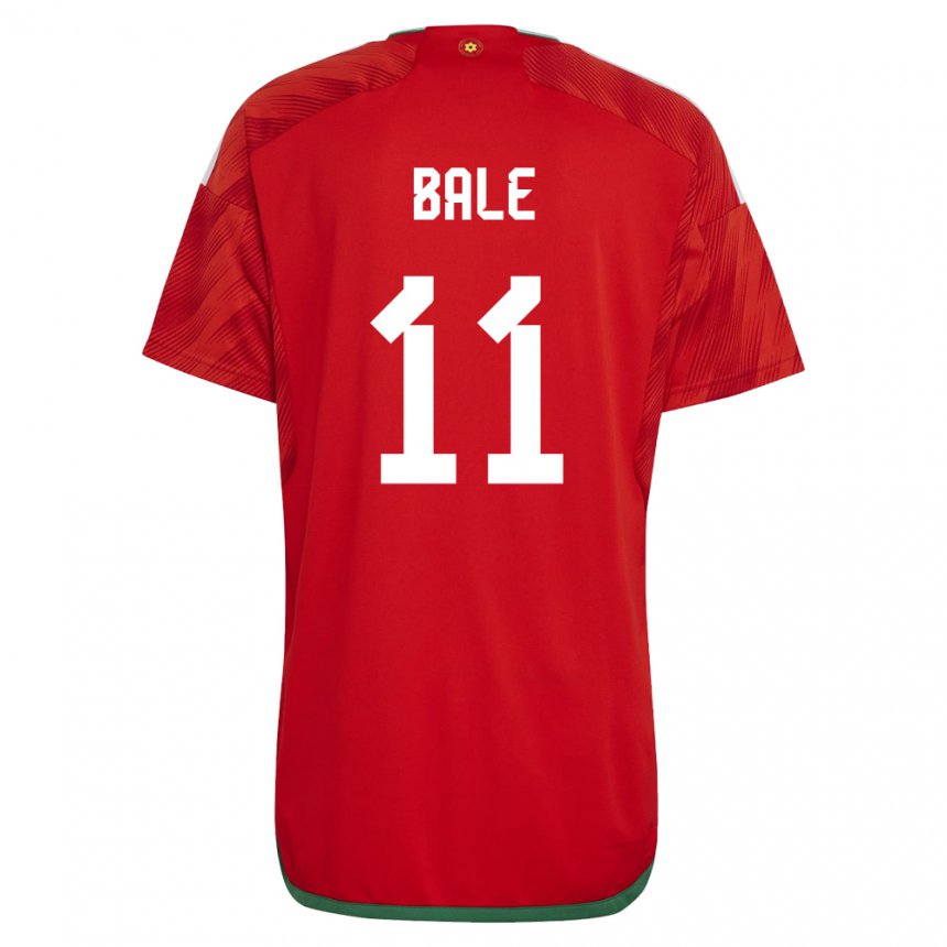 Børn Wales Gareth Bale #11 Rød Hjemmebane Spillertrøjer 22-24 Trøje T-shirt