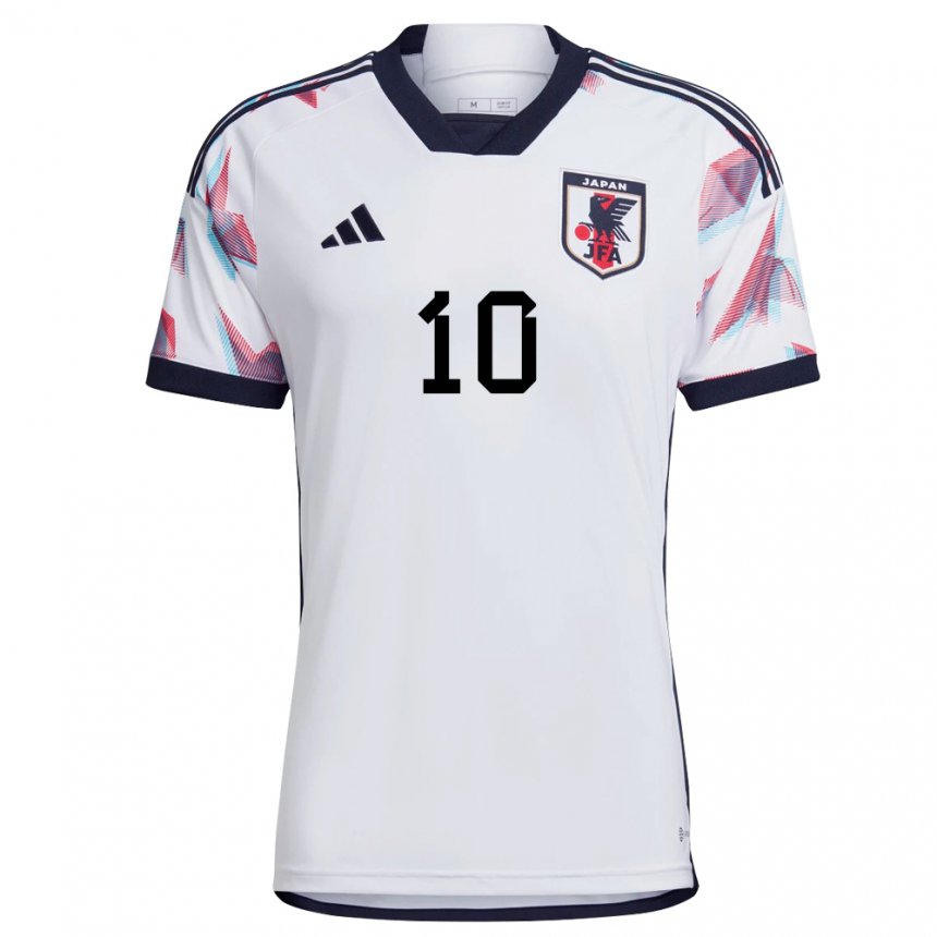 Børn Japans Takumi Minamino #10 Hvid Udebane Spillertrøjer 22-24 Trøje T-shirt