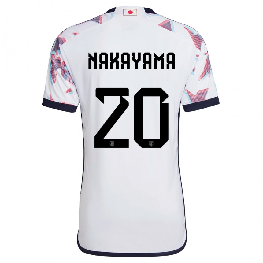 Børn Japans Yuta Nakayama #20 Hvid Udebane Spillertrøjer 22-24 Trøje T-shirt