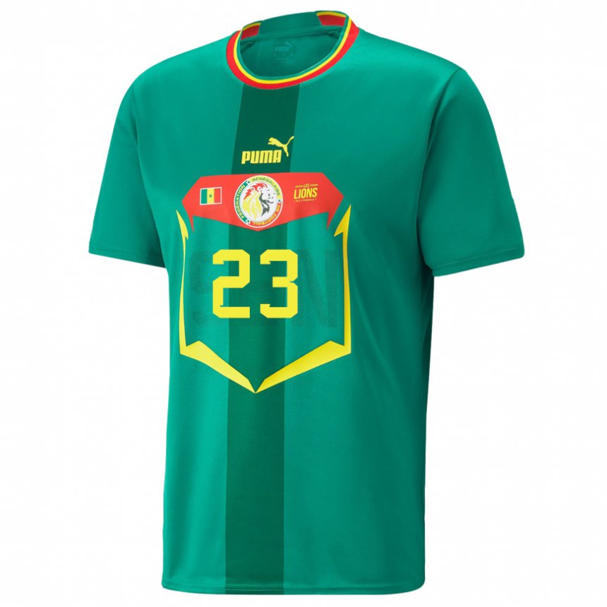 Børn Senegals Alfred Gomis #23 Grøn Udebane Spillertrøjer 22-24 Trøje T-shirt