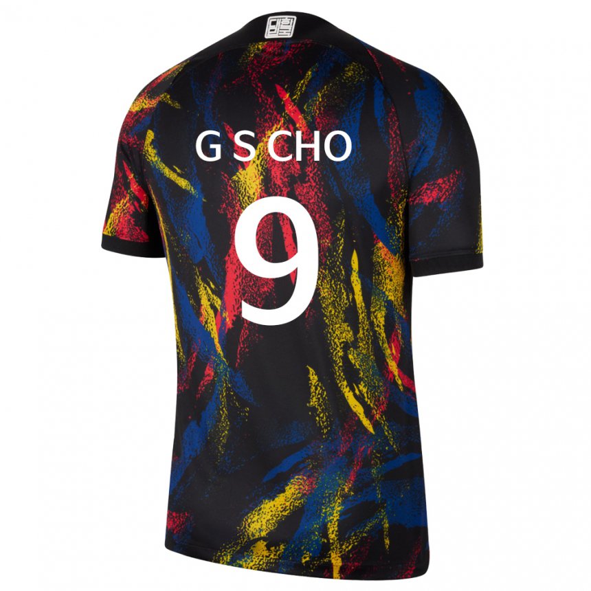 Børn Sydkoreas Gue-sung Cho #9 Flerfarvet Udebane Spillertrøjer 22-24 Trøje T-shirt
