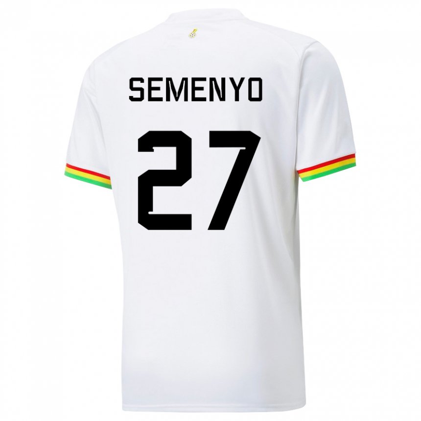 Mænd Ghanas Antoine Semenyo #27 Hvid Hjemmebane Spillertrøjer 22-24 Trøje T-shirt