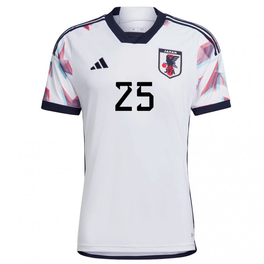 Mænd Japans Daizen Maeda #25 Hvid Udebane Spillertrøjer 22-24 Trøje T-shirt