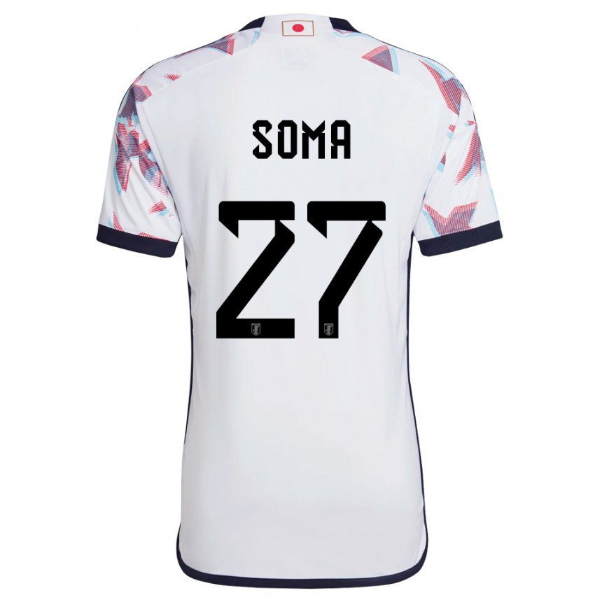 Mænd Japans Yuki Soma #27 Hvid Udebane Spillertrøjer 22-24 Trøje T-shirt