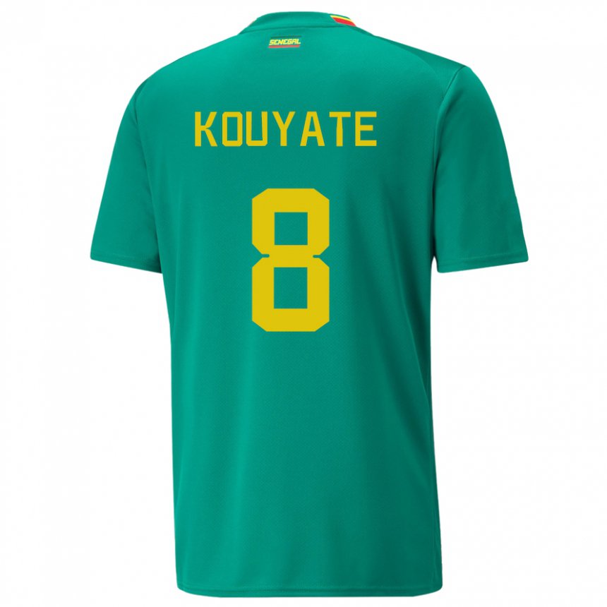 Mænd Senegals Cheikhou Kouyate #8 Grøn Udebane Spillertrøjer 22-24 Trøje T-shirt