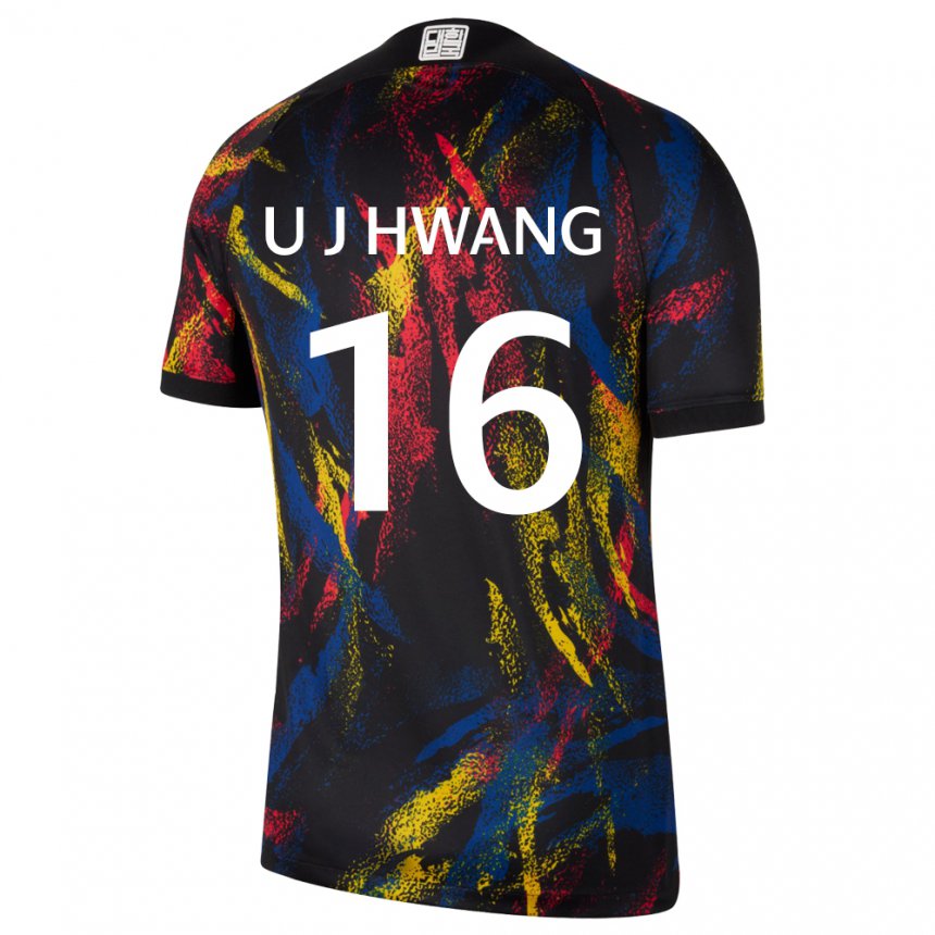 Mænd Sydkoreas Ui-jo Hwang #16 Flerfarvet Udebane Spillertrøjer 22-24 Trøje T-shirt