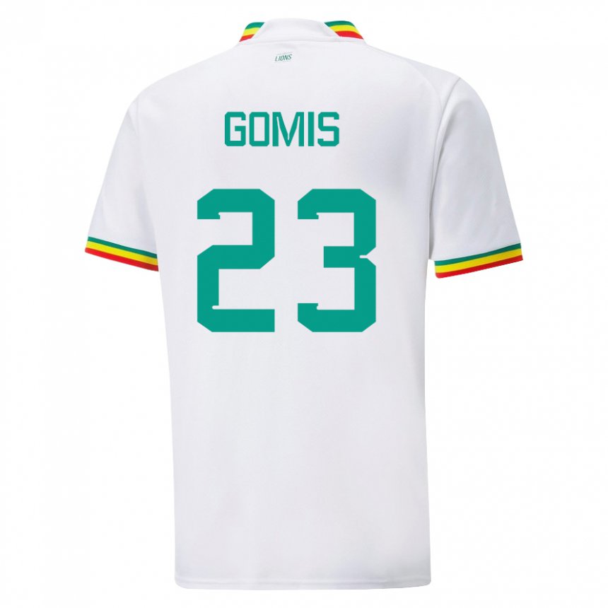 Kvinder Senegals Alfred Gomis #23 Hvid Hjemmebane Spillertrøjer 22-24 Trøje T-shirt