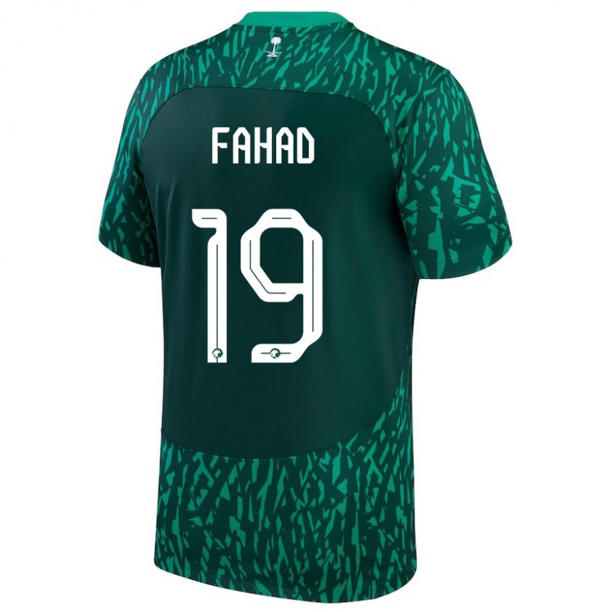 Kvinder Saudi-arabiens Fahad Al Muwallad #19 Mørkegrøn Udebane Spillertrøjer 22-24 Trøje T-shirt