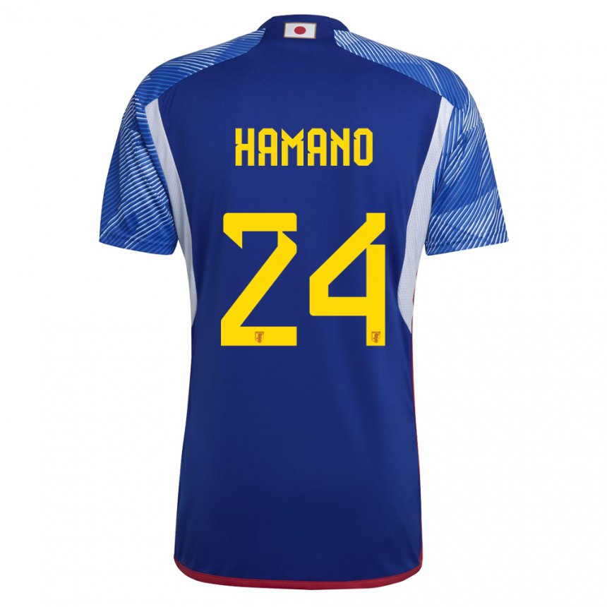 Børn Japans Maika Hamano #24 Kongeblå Hjemmebane Spillertrøjer 22-24 Trøje T-shirt