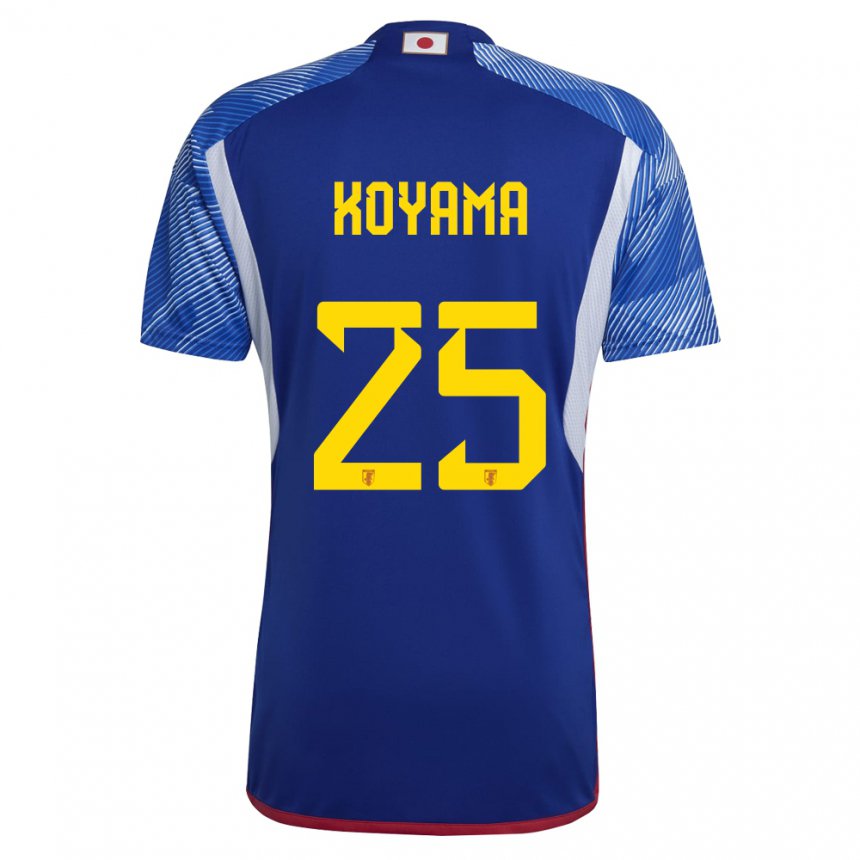 Børn Japans Shinomi Koyama #25 Kongeblå Hjemmebane Spillertrøjer 22-24 Trøje T-shirt