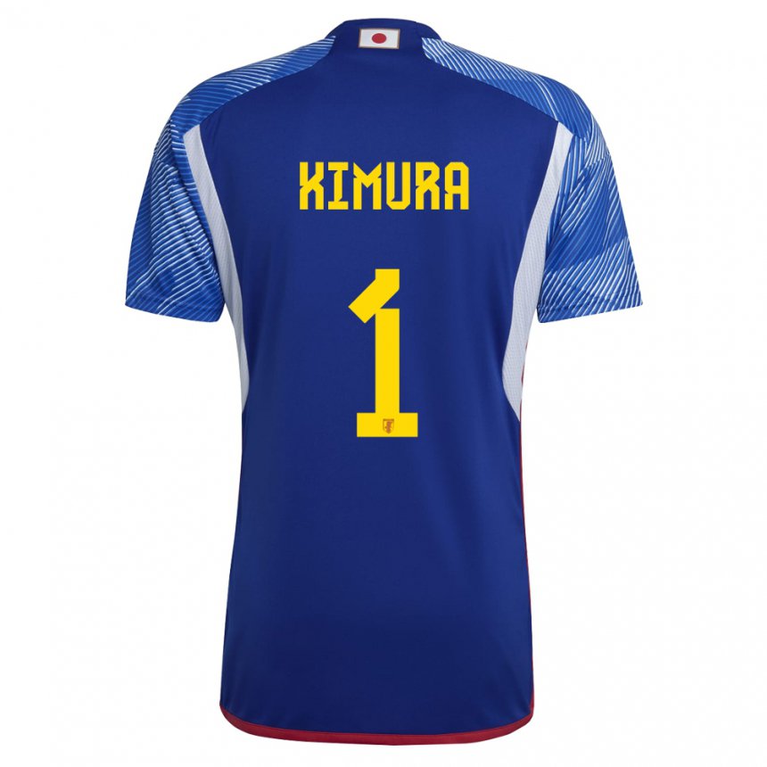 Børn Japans Ryoya Kimura #1 Kongeblå Hjemmebane Spillertrøjer 22-24 Trøje T-shirt