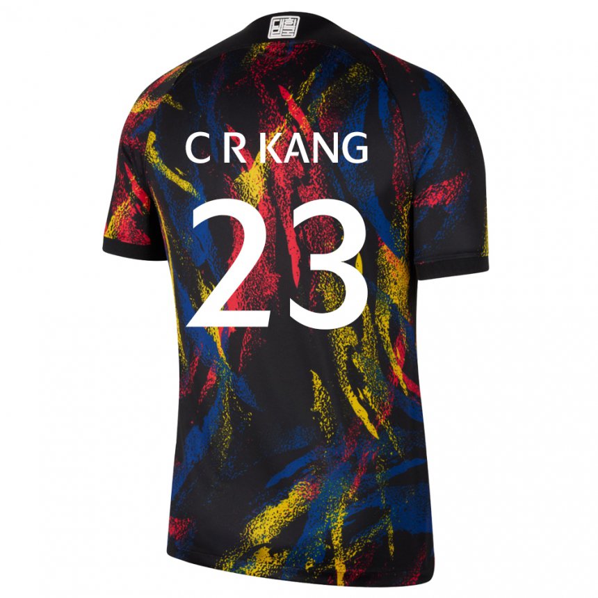 Børn Sydkoreas Kang Chae Rim #23 Flerfarvet Udebane Spillertrøjer 22-24 Trøje T-shirt