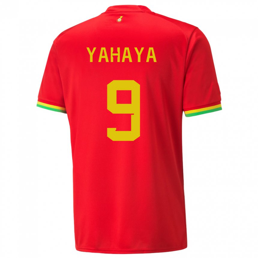 Børn Ghanas Mohammed Yahaya #9 Rød Udebane Spillertrøjer 22-24 Trøje T-shirt