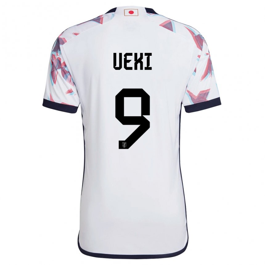 Børn Japans Riko Ueki #9 Hvid Udebane Spillertrøjer 22-24 Trøje T-shirt