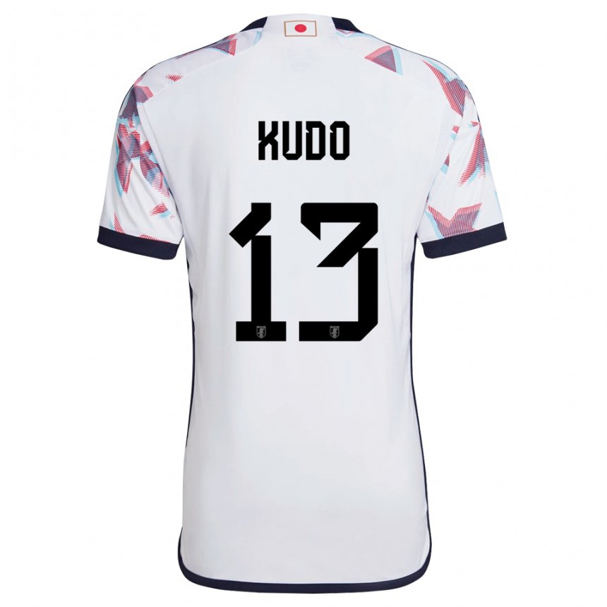 Børn Japans Kota Kudo #13 Hvid Udebane Spillertrøjer 22-24 Trøje T-shirt