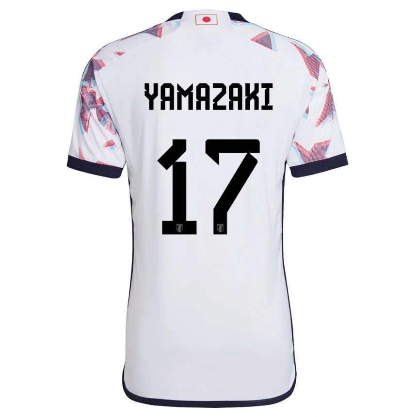 Børn Japans Taishin Yamazaki #17 Hvid Udebane Spillertrøjer 22-24 Trøje T-shirt