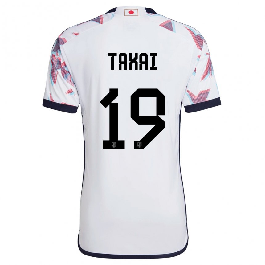 Børn Japans Kota Takai #19 Hvid Udebane Spillertrøjer 22-24 Trøje T-shirt