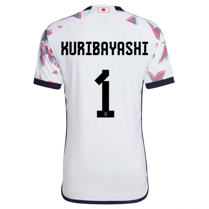 Børn Japans Hayato Kuribayashi #1 Hvid Udebane Spillertrøjer 22-24 Trøje T-shirt