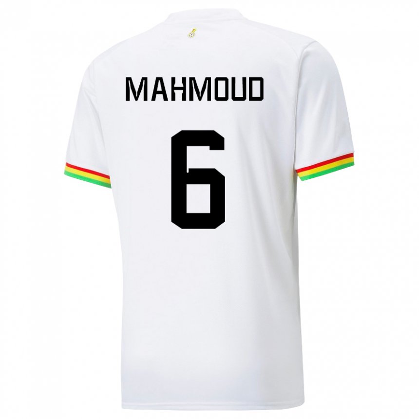 Mænd Ghanas Mohaison Mahmoud #6 Hvid Hjemmebane Spillertrøjer 22-24 Trøje T-shirt