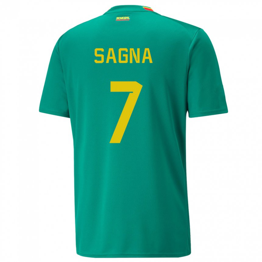 Mænd Senegals Amadou Sagna #7 Grøn Udebane Spillertrøjer 22-24 Trøje T-shirt