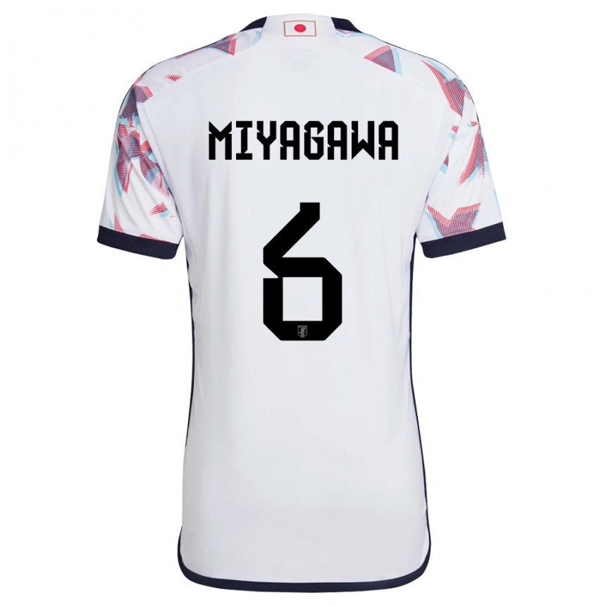 Mænd Japans Asato Miyagawa #6 Hvid Udebane Spillertrøjer 22-24 Trøje T-shirt