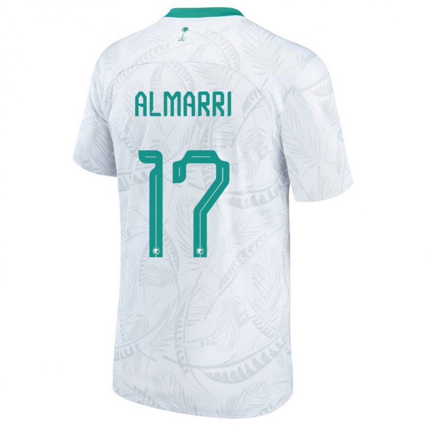 Kvinder Saudi-arabiens Mohammed Almarri #17 Hvid Hjemmebane Spillertrøjer 22-24 Trøje T-shirt