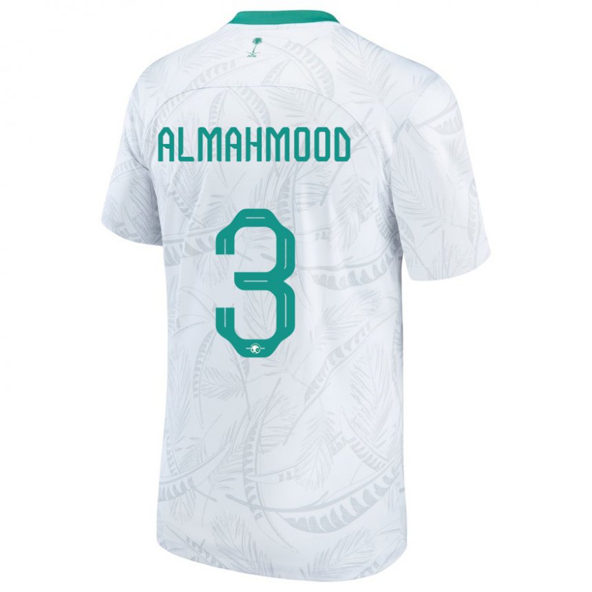 Kvinder Saudi-arabiens Mohammed Almahmood #3 Hvid Hjemmebane Spillertrøjer 22-24 Trøje T-shirt