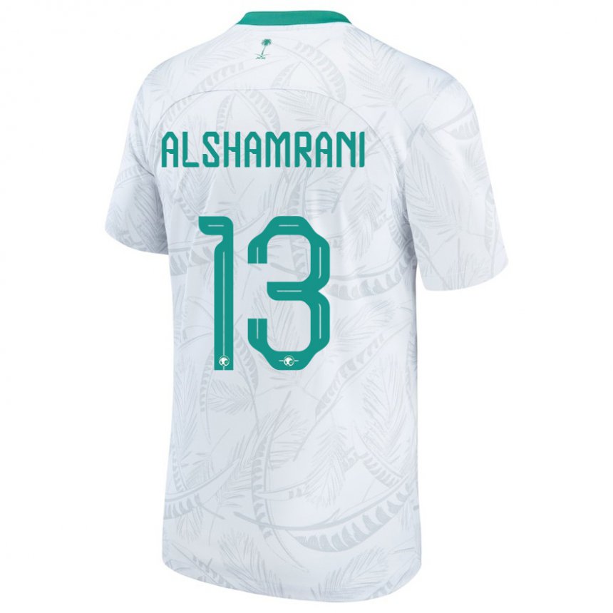 Kvinder Saudi-arabiens Farha Alshamrani #13 Hvid Hjemmebane Spillertrøjer 22-24 Trøje T-shirt