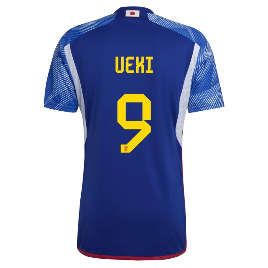 Kvinder Japans Riko Ueki #9 Kongeblå Hjemmebane Spillertrøjer 22-24 Trøje T-shirt