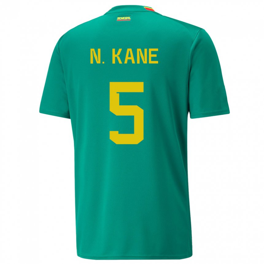 Kvinder Senegals Ndeye Ndiaye Kane #5 Grøn Udebane Spillertrøjer 22-24 Trøje T-shirt