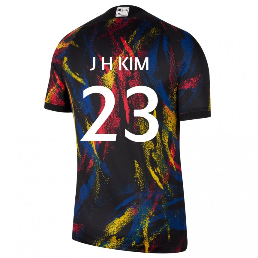 Kvinder Sydkoreas Kim Jung Hoon #23 Flerfarvet Udebane Spillertrøjer 22-24 Trøje T-shirt