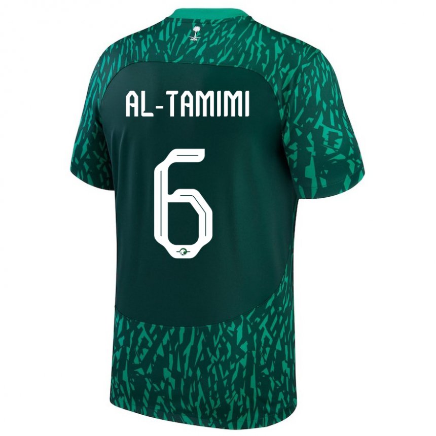 Kvinder Saudi-arabiens Maryam Al Tamimi #6 Dark Grøn Udebane Spillertrøjer 22-24 Trøje T-shirt