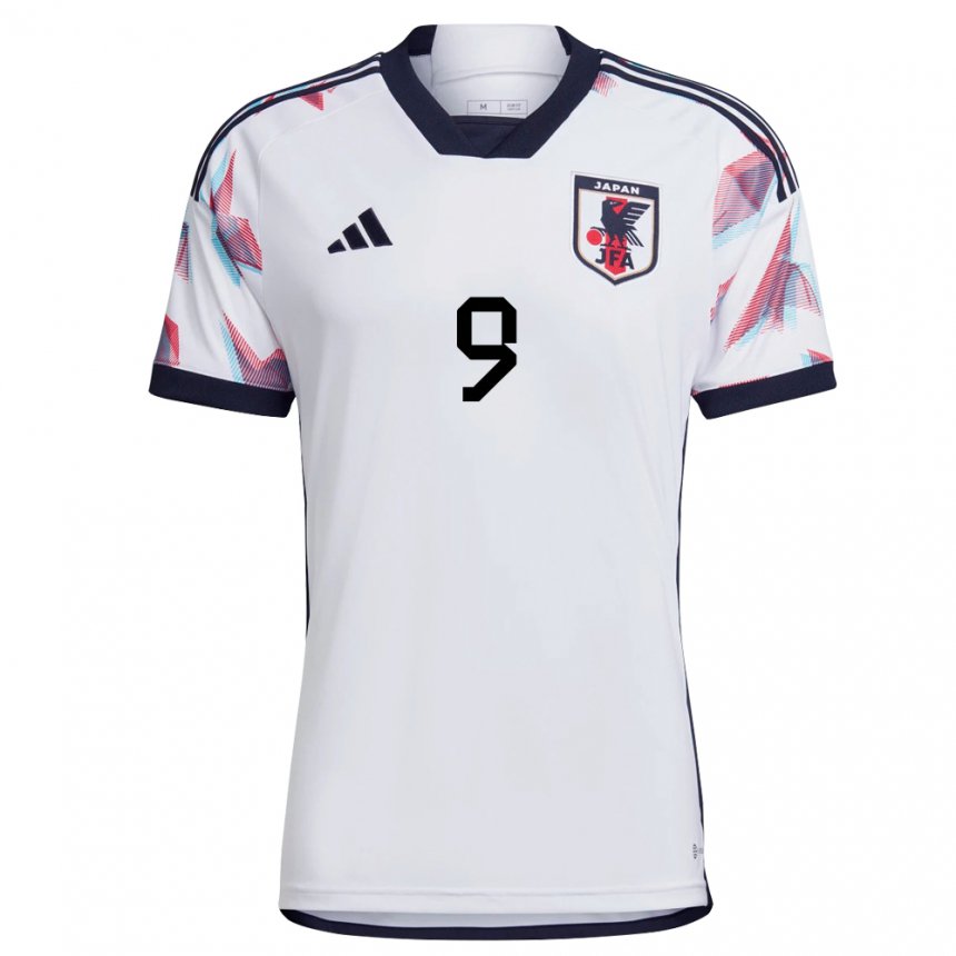 Kvinder Japans Riko Ueki #9 Hvid Udebane Spillertrøjer 22-24 Trøje T-shirt