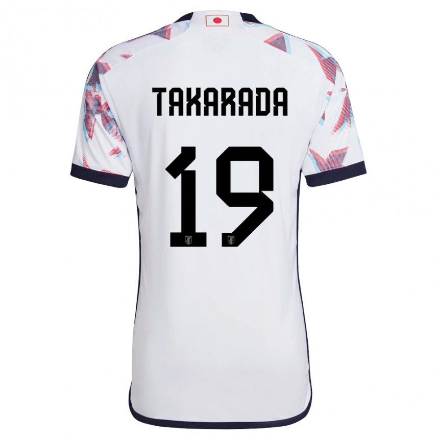 Kvinder Japans Saori Takarada #19 Hvid Udebane Spillertrøjer 22-24 Trøje T-shirt