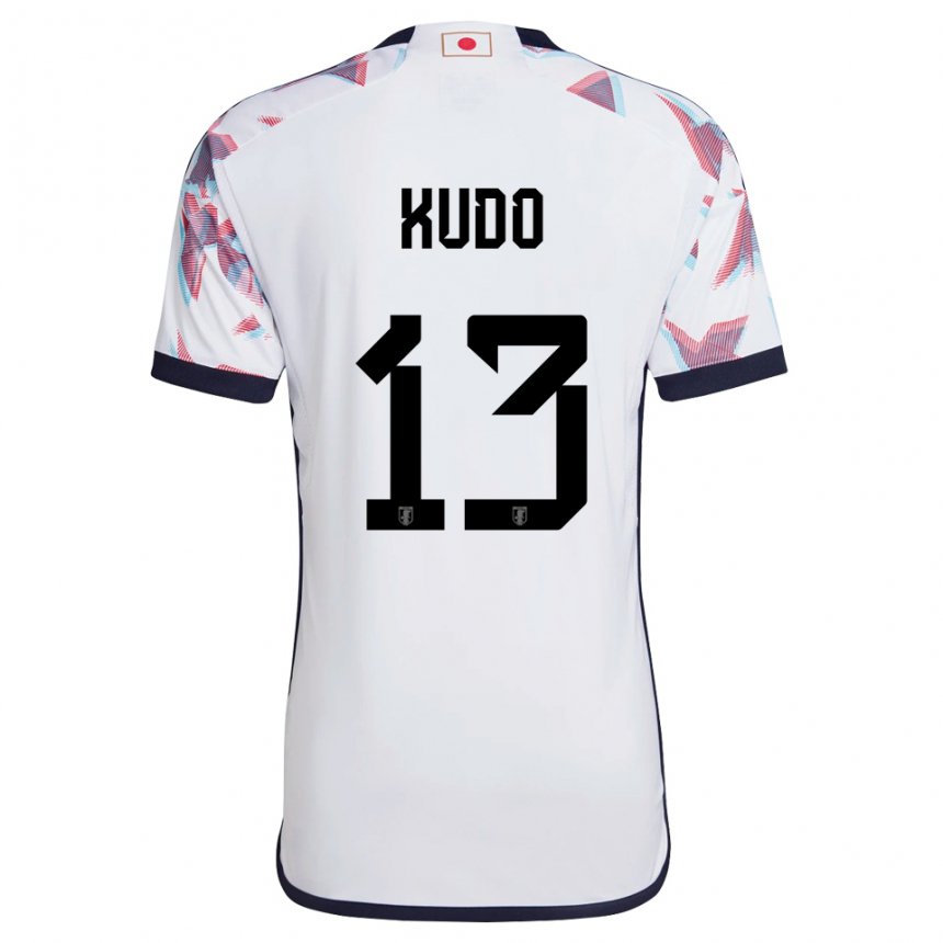 Kvinder Japans Kota Kudo #13 Hvid Udebane Spillertrøjer 22-24 Trøje T-shirt