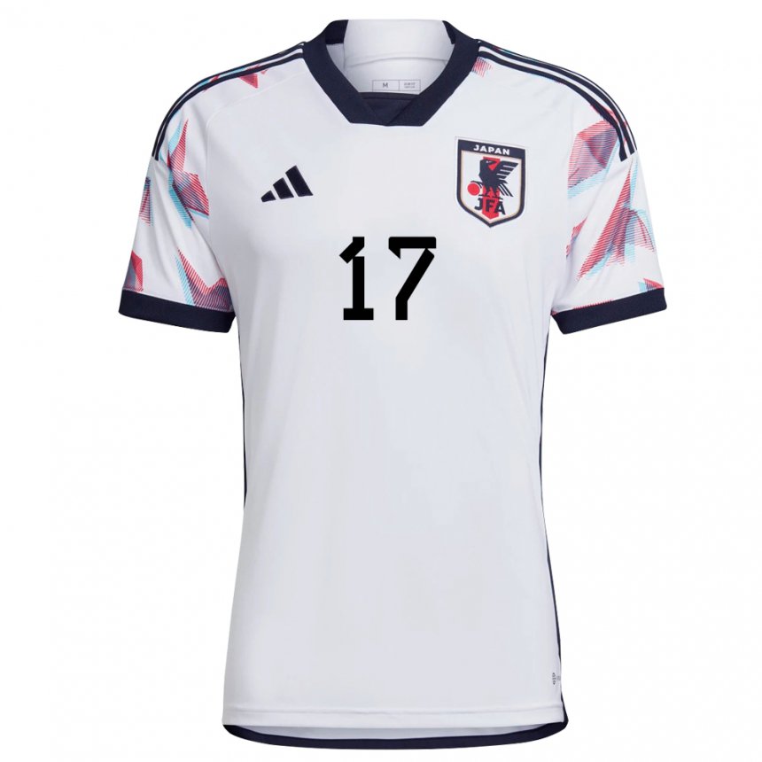 Kvinder Japans Taishin Yamazaki #17 Hvid Udebane Spillertrøjer 22-24 Trøje T-shirt