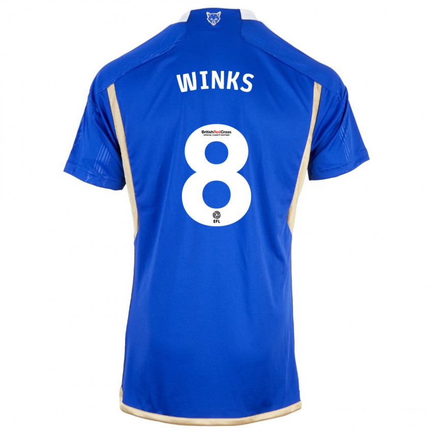 Børn Harry Winks #8 Blå Hjemmebane Spillertrøjer 2023/24 Trøje T-Shirt
