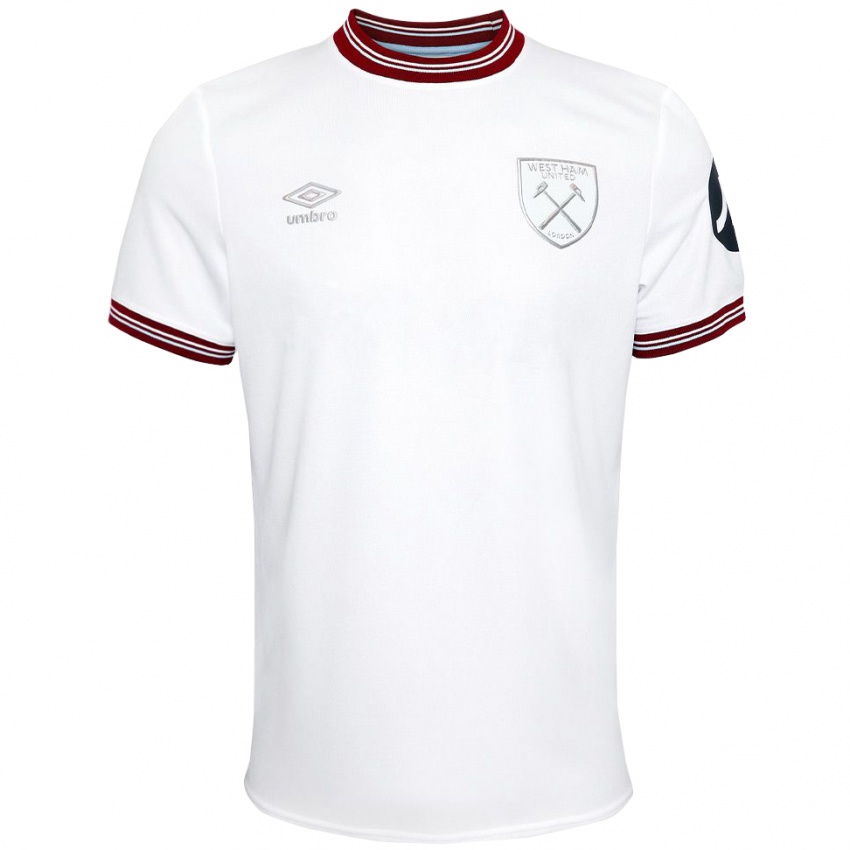 Børn Angelo Ogbonna #21 Hvid Udebane Spillertrøjer 2023/24 Trøje T-Shirt