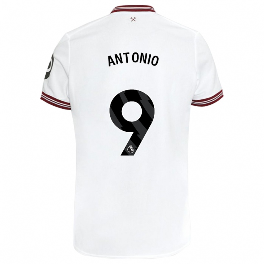 Børn Michail Antonio #9 Hvid Udebane Spillertrøjer 2023/24 Trøje T-Shirt