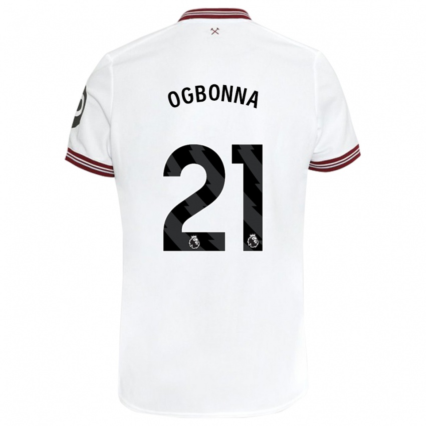 Børn Angelo Ogbonna #21 Hvid Udebane Spillertrøjer 2023/24 Trøje T-Shirt