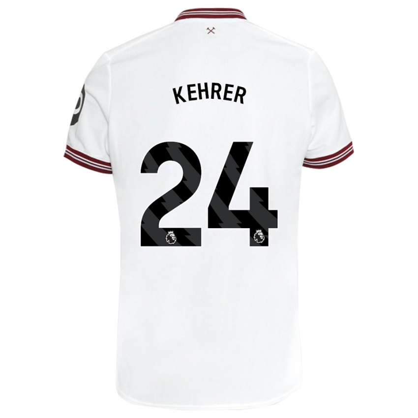 Børn Thilo Kehrer #24 Hvid Udebane Spillertrøjer 2023/24 Trøje T-Shirt