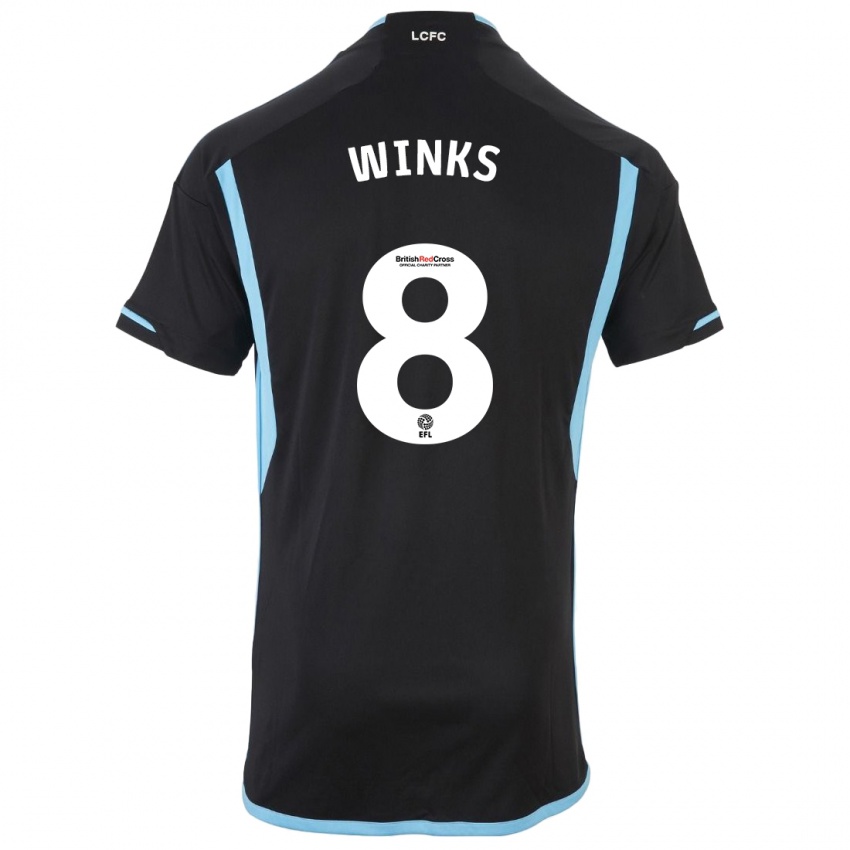 Børn Harry Winks #8 Sort Udebane Spillertrøjer 2023/24 Trøje T-Shirt