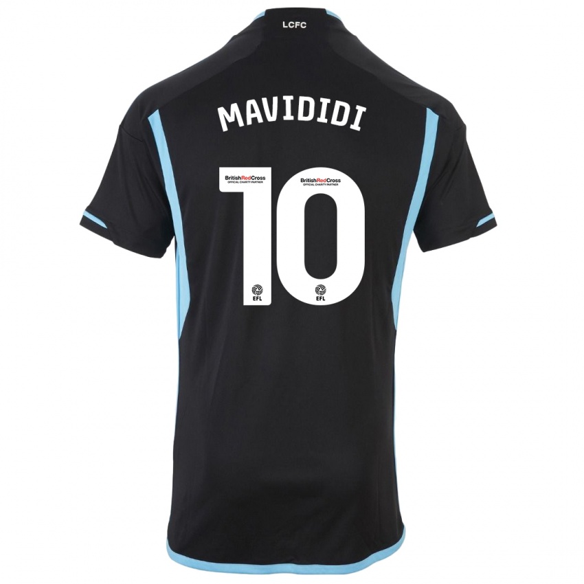 Børn Stephy Mavididi #10 Sort Udebane Spillertrøjer 2023/24 Trøje T-Shirt