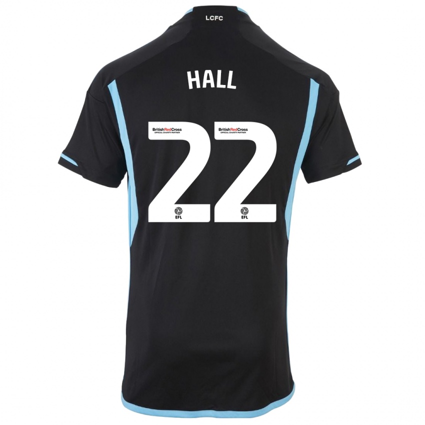 Børn Kiernan Dewsbury-Hall #22 Sort Udebane Spillertrøjer 2023/24 Trøje T-Shirt