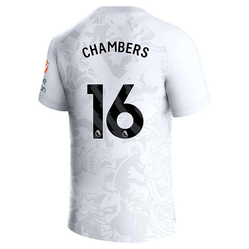 Børn Calum Chambers #16 Hvid Udebane Spillertrøjer 2023/24 Trøje T-Shirt