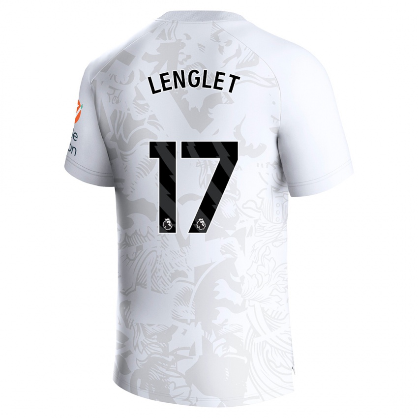 Børn Clement Lenglet #17 Hvid Udebane Spillertrøjer 2023/24 Trøje T-Shirt