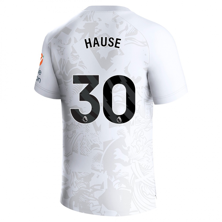 Børn Kortney Hause #30 Hvid Udebane Spillertrøjer 2023/24 Trøje T-Shirt