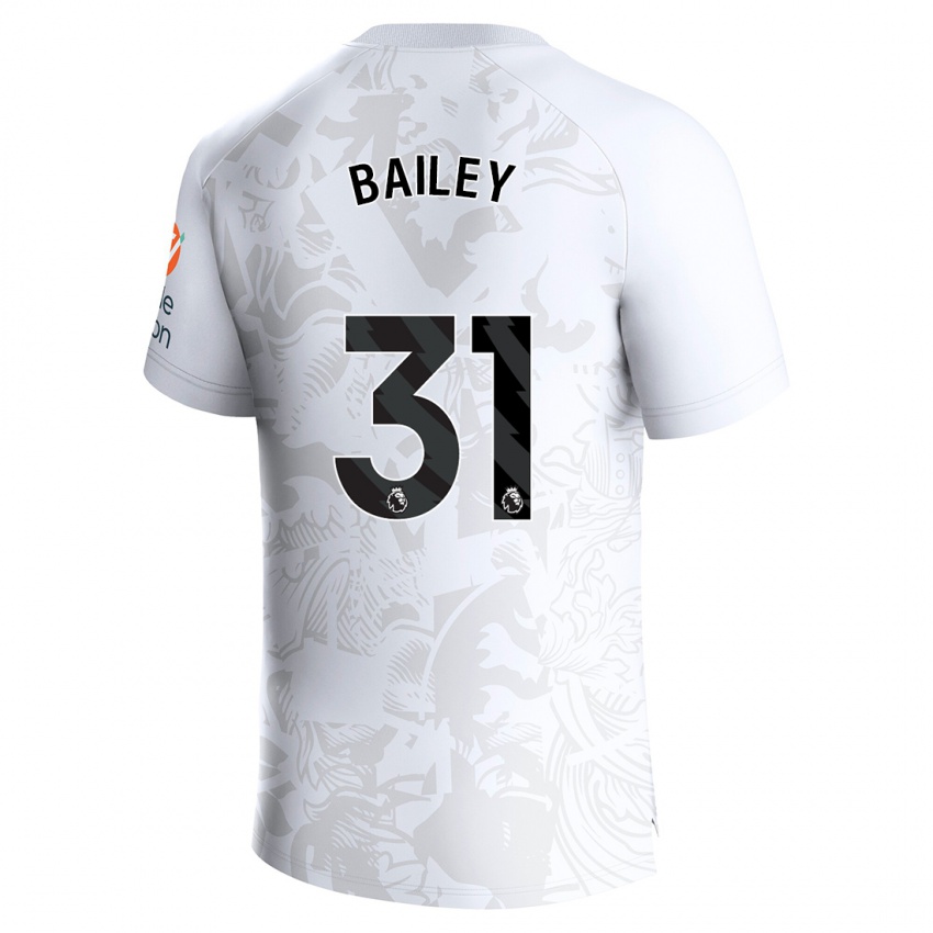 Børn Leon Bailey #31 Hvid Udebane Spillertrøjer 2023/24 Trøje T-Shirt